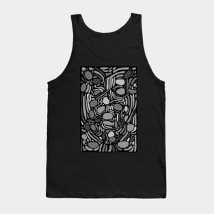 Abstract Shades of Grey Tank Top